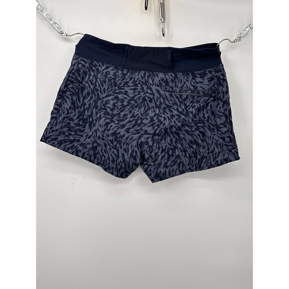 Athleta Trekkie North Printed Short Lynx Navy Sold Out Womens  14 Blue‎ Pockets - Picture 13 of 16